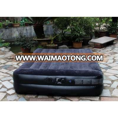 air bed type single/queen size inflatable bed with built in pillow/pump