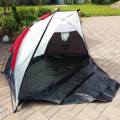 China Tent  Manufacturer 170 T Superior Waterproof Beach Tent With Zip Up Front