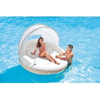 Intex Canopy Island 78" X 59" Inflatable Water Lounge Raft | 58292ep