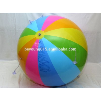 12 panels Rainbow pvc inflatable big sprinkler beach ball