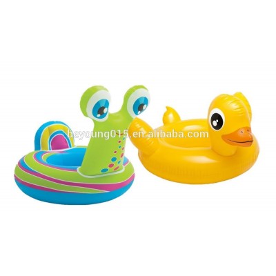 Intex See-Me-Sit inflatable snail duck swim ring pool float