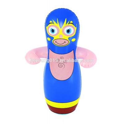 funny bestway inflatable blow up 36" 3 D bop wrestler bag kids toy game sand filled