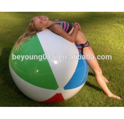 48" 4 Color CLASSIC STYLE Inflatable Big Beach Ball - Glossy Vinyl