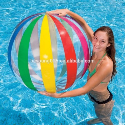 24 panels Jumbo Ball Intex Inflatable Glossy Big Colorful Giant Beach Ball