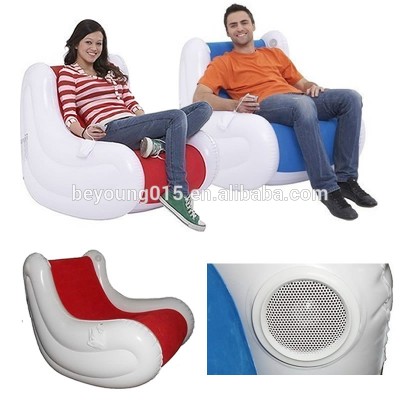 rocking inflatable sofa chair with speaker