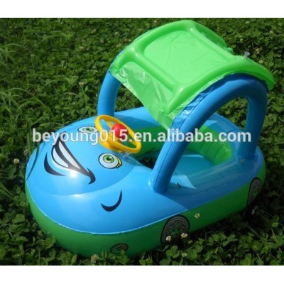 Sunshade Baby Child Kids Swim Ring Float Chair Seat Boat Inflatable Belt Water Pool