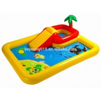 Intex Ocean Play Center Inflatable Outdoor Yard Childrens wading Pool w/ Water Slide