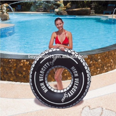 high velocity tire tube 47" large inflatable tire swim ring for sale